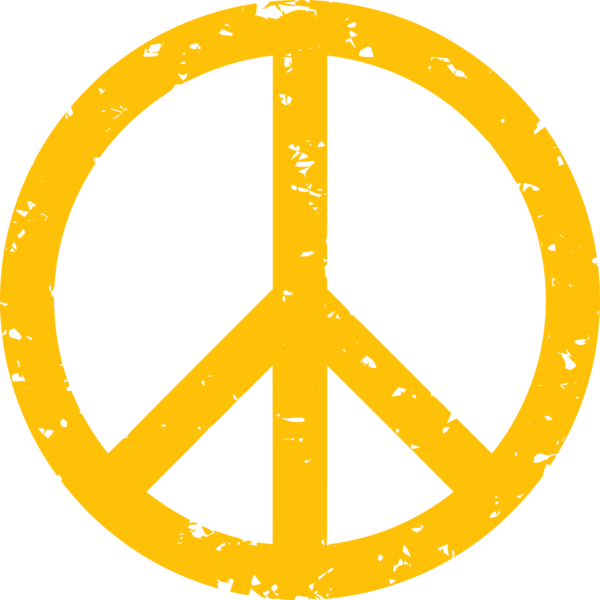 Distressed Peace Symbol