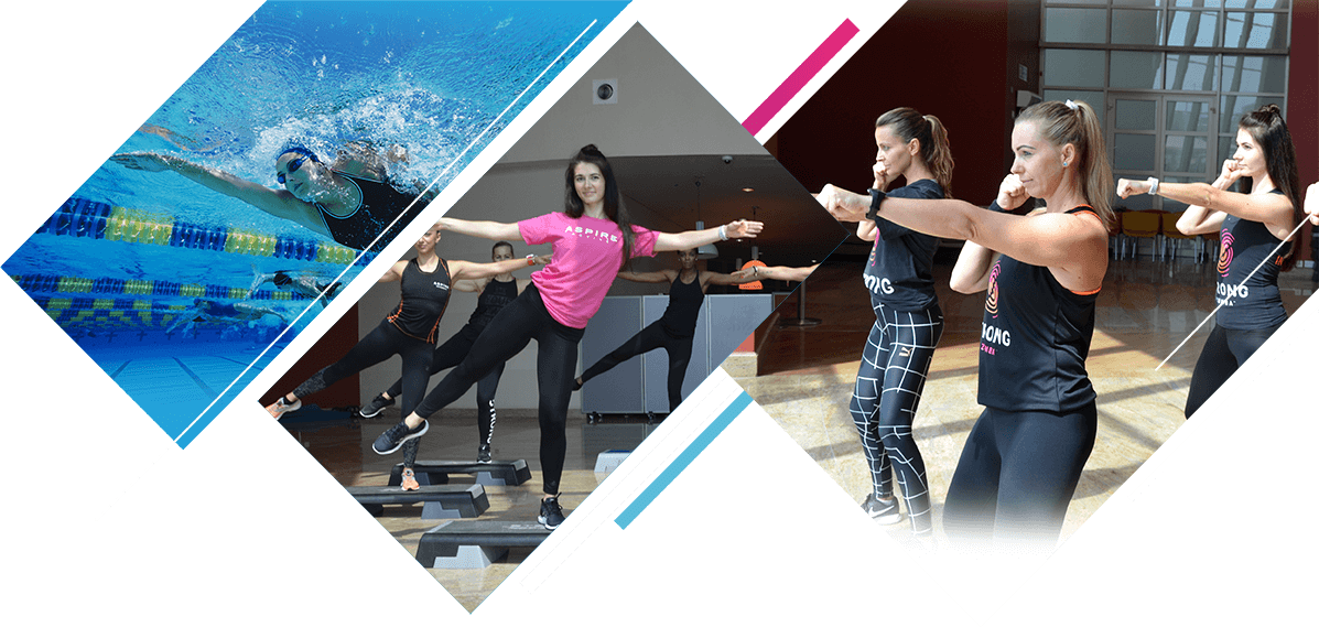 Diverse Aerobic Activities Collage