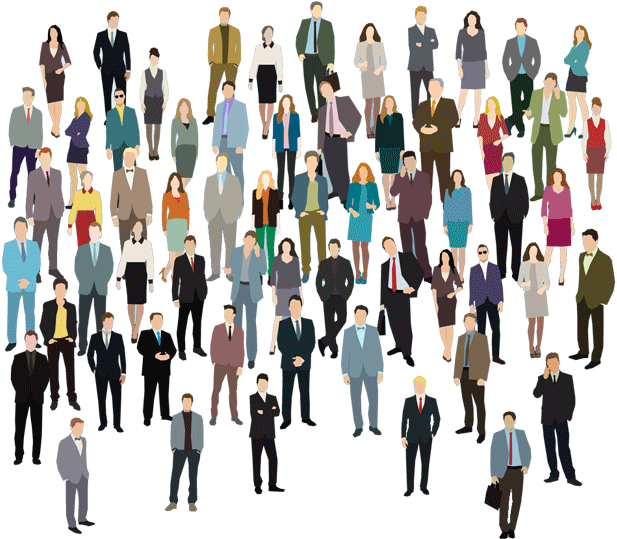 Diverse Crowd Illustration