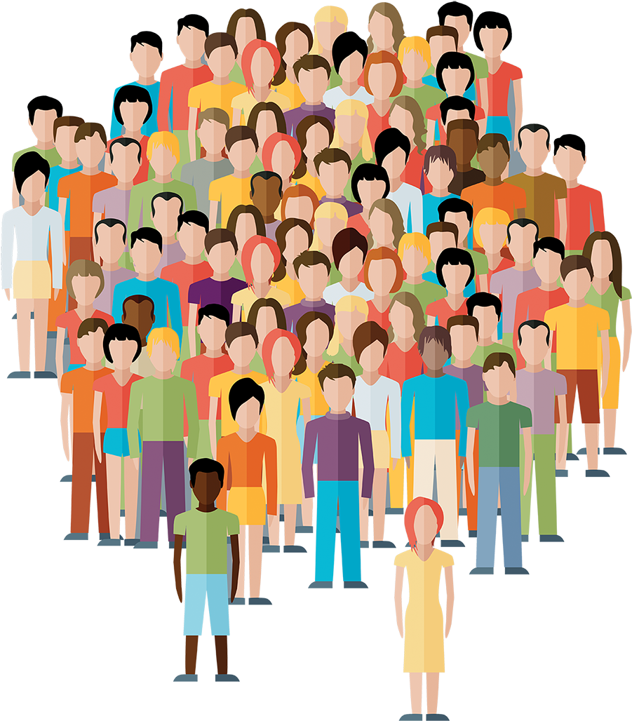 Diverse Crowd Illustration