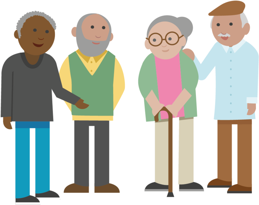 Transparent Older Adults Clipart - Old People Cartoon Png, Png Download PNG with transparent background