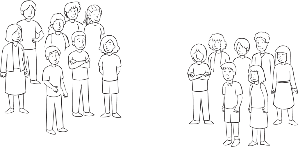 Transparent Groups Of People Png - Sketch, Png Download PNG with transparent background