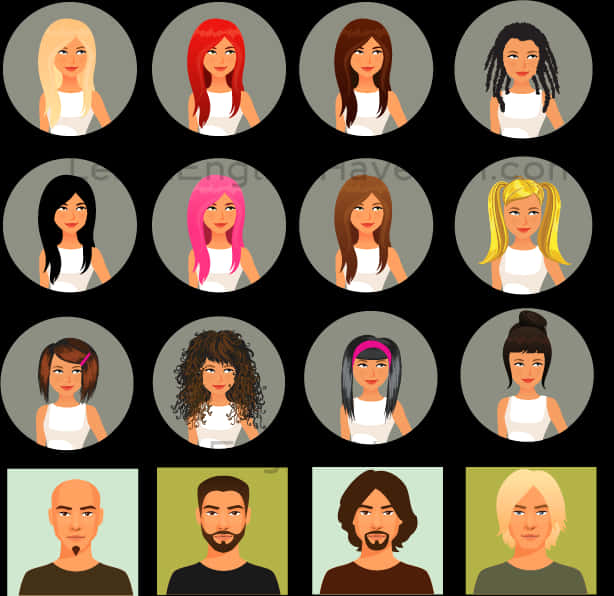 Diverse Hairstyles Collection