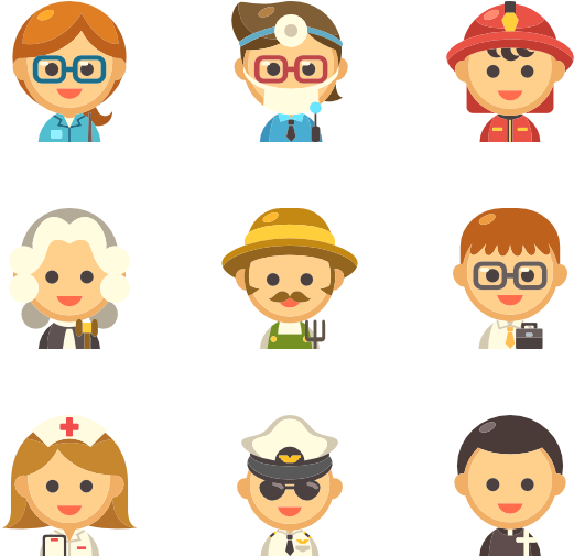 Diverse Professions Icons