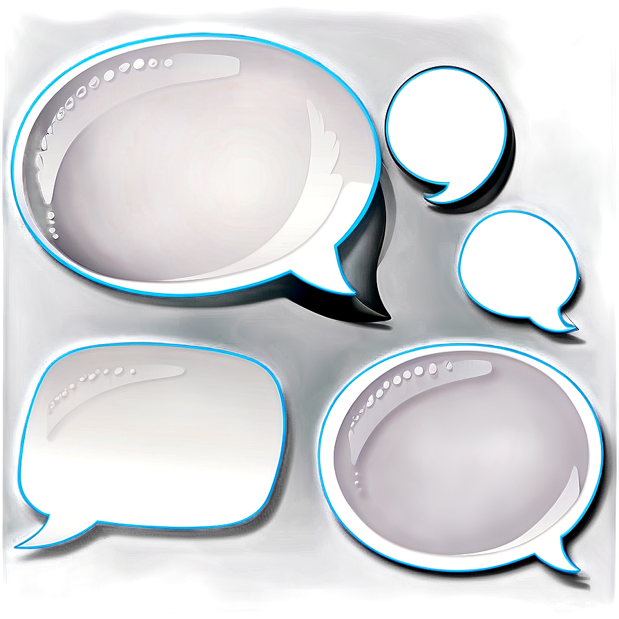 "Diverse Speech Bubble PNG Set for Download" hlc86 PNG image with a transparent background, free high-resolution download
