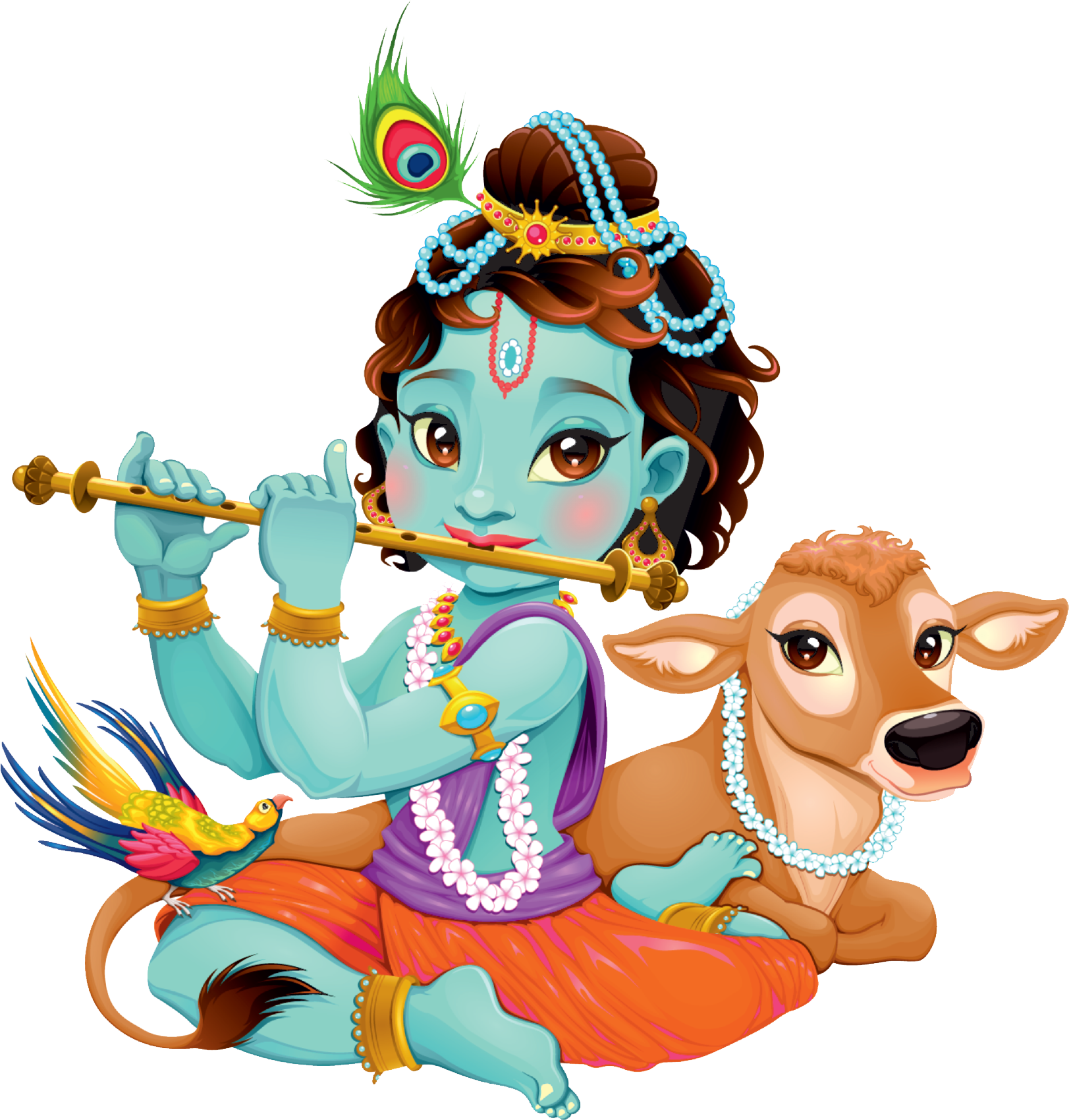 Krishna Clipart Png Free Download Searchpng - Bal Krishna Png, Transparent Png PNG with transparent background