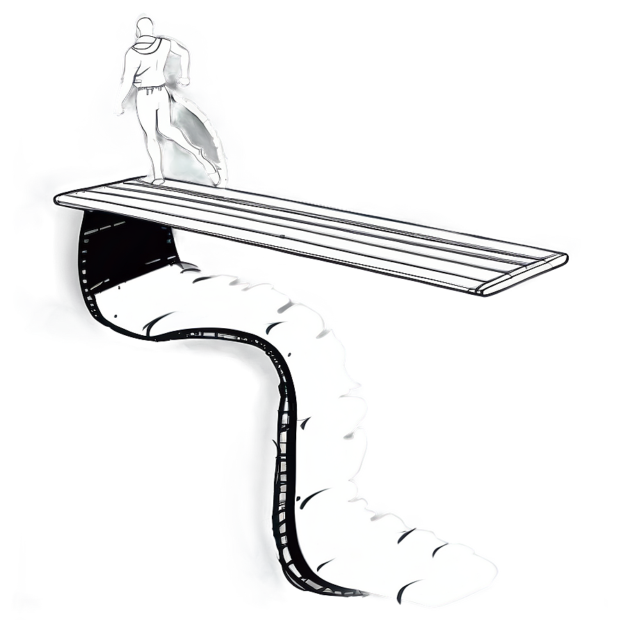 Diving Board Sketch Png 06212024