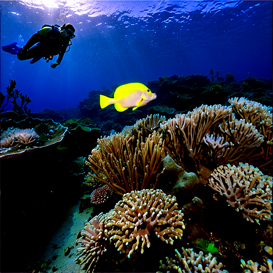 Diving in Exotic Locations PNG kas PNG with transparent background