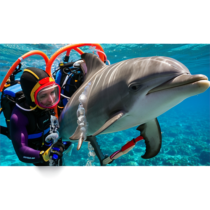 Diving with Dolphins Experience PNG kdb PNG with transparent background