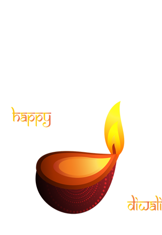 Diwali Festivalof Lights Greeting PNG with transparent background