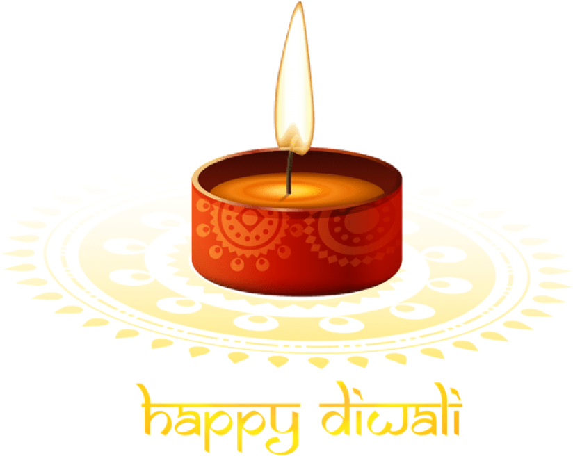 Diwali Festivalof Lights Greeting PNG with transparent background