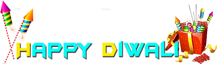 Diwali Fireworks Celebration PNG with transparent background