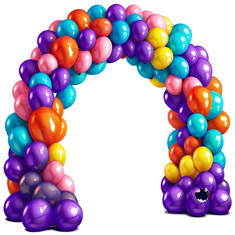 DIY Balloon Arch Tutorial PNG 06212024 PNG image with a transparent background, free high-resolution download