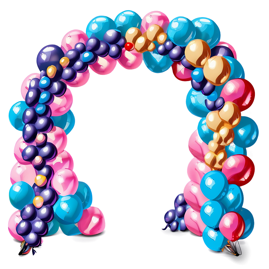 DIY Balloon Arch Tutorial PNG 59 PNG image with a transparent background, free high-resolution download