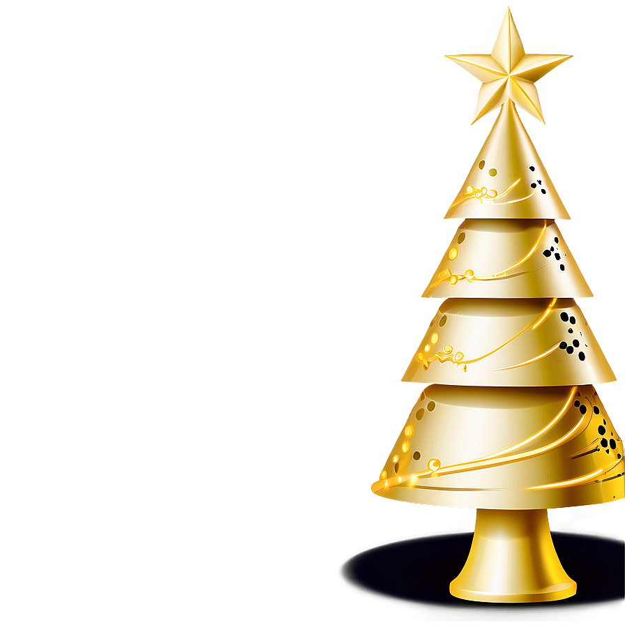 Diy Gold Christmas Tree Project Png Yey