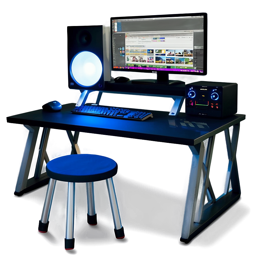 DIY Video Editing Station PNG ppd18 PNG with transparent background