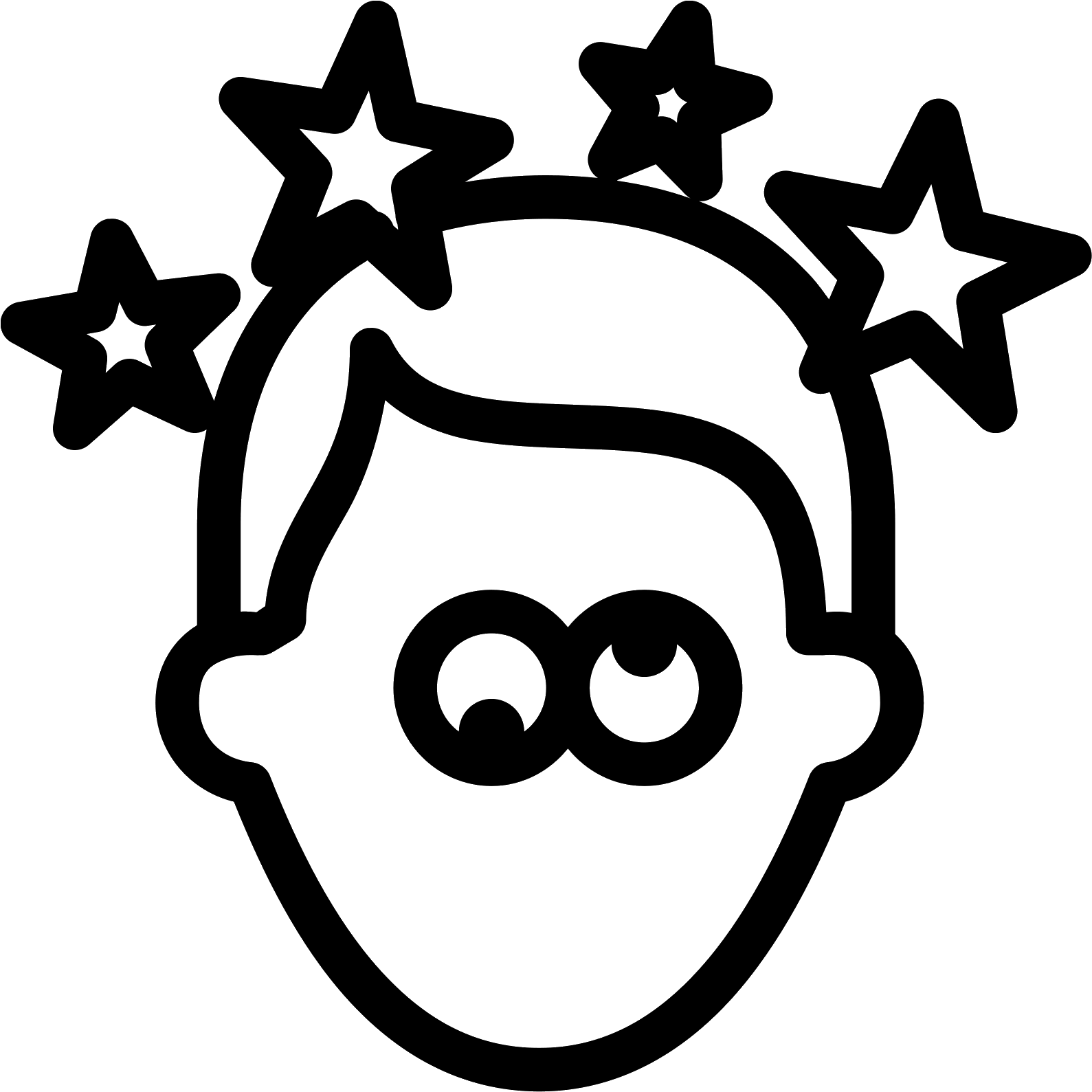 Clipart Brain Dizzy - Dizzy Black And White Clipart, HD Png Download PNG with transparent background