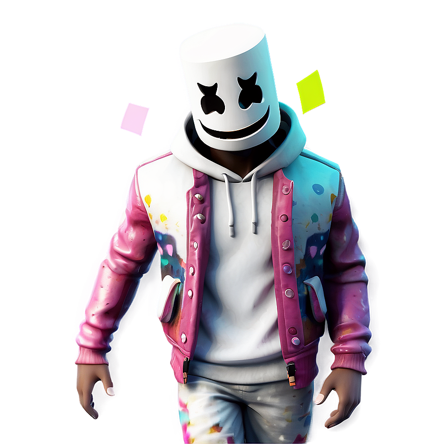 DJ Marshmello Fortnite Character PNG ffh86 PNG image with a transparent background, free high-resolution download
