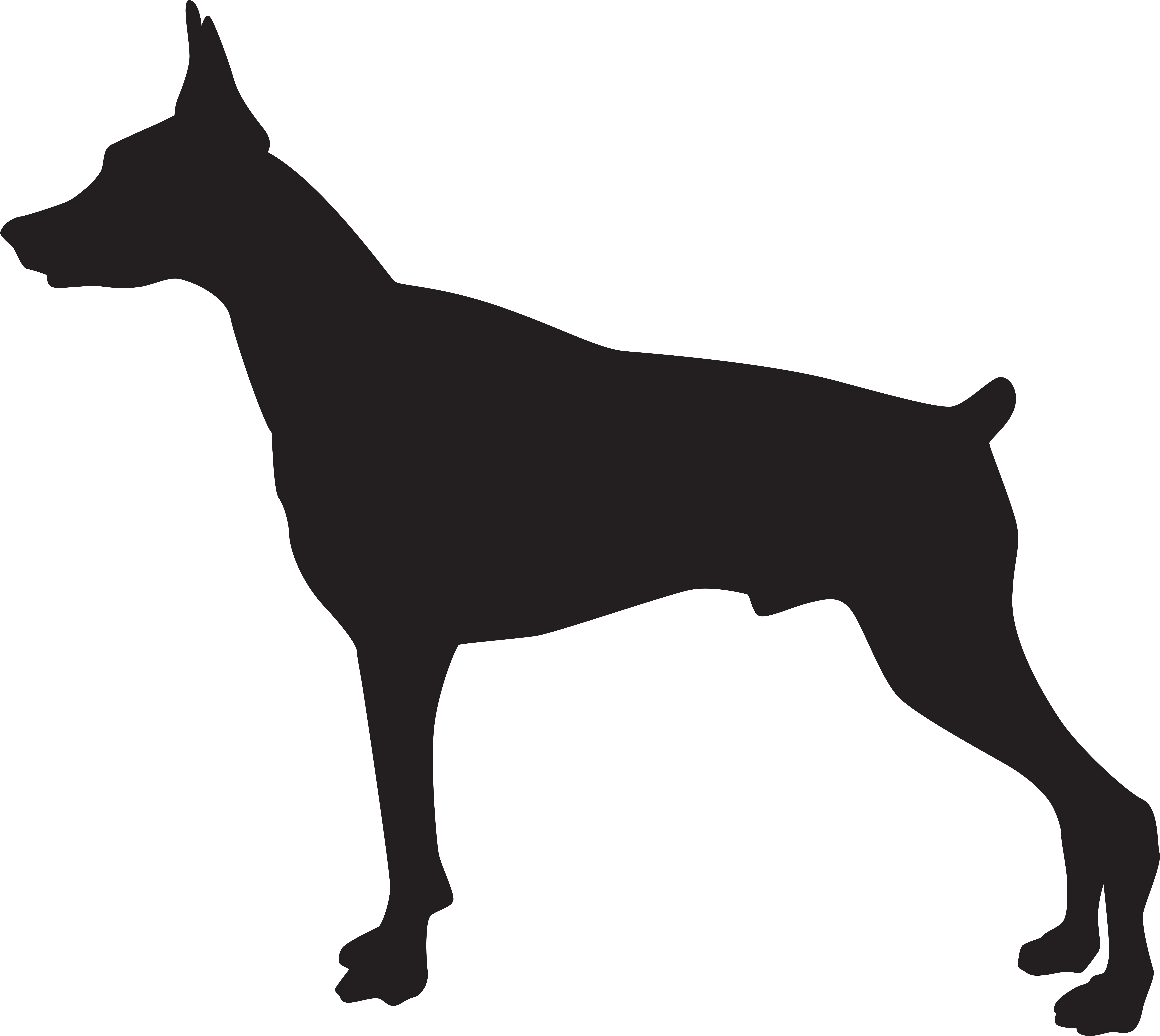 Dobermann Rottweiler German Shepherd Pit Bull German, HD Png Download PNG with transparent background