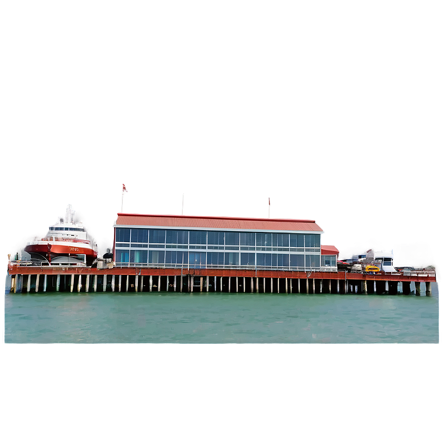 Dock Terminal View PNG hul PNG with transparent background