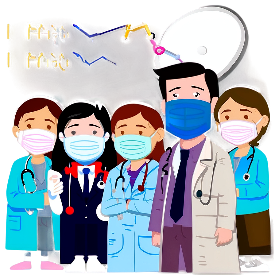 Doctor Cartoon Wearing Mask Png 28