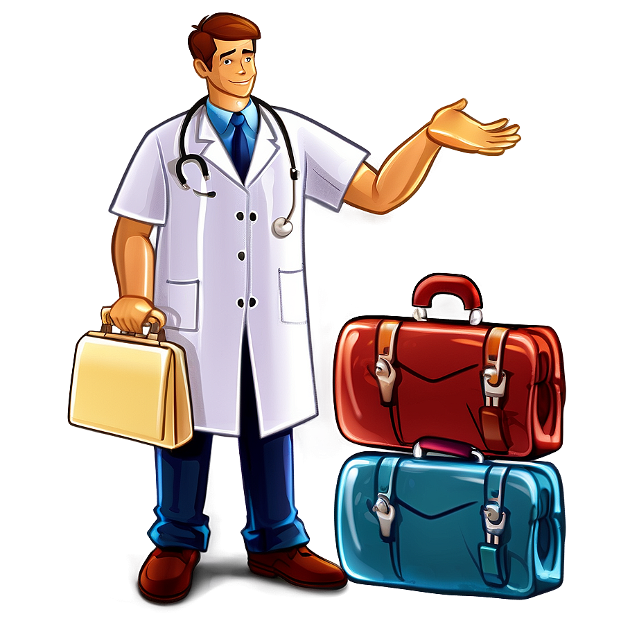 Doctor Cartoon With Medical Bag Png 06212024