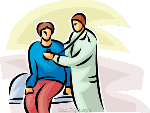 Doctor Checking Patient Clipart