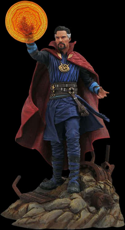 Doctor Strange Casting Spell Action Figure PNG with transparent background