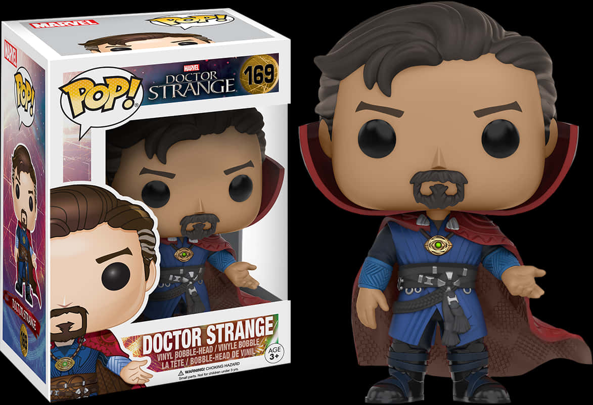 Doctor Strange Funko Pop Figure PNG with transparent background