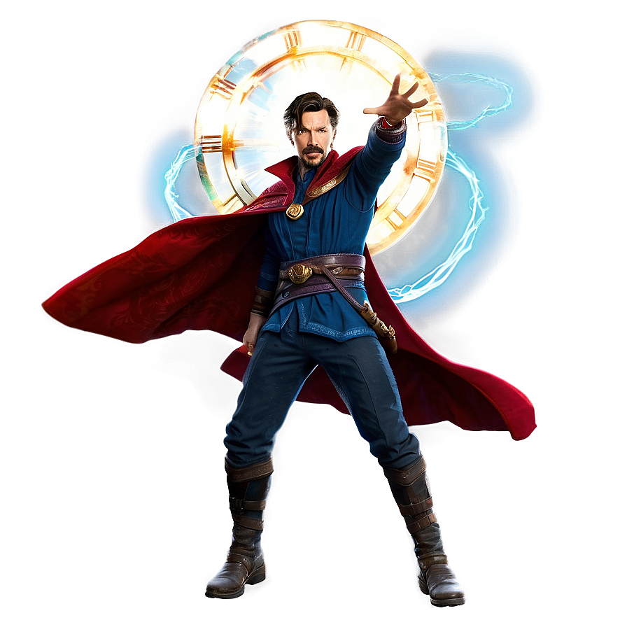 Doctor Strange in Action PNG 32 PNG with transparent background