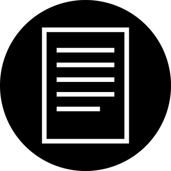 Document Icon Black Background