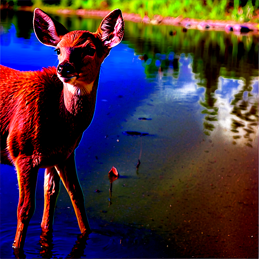 Doe By The Lake Png Wst