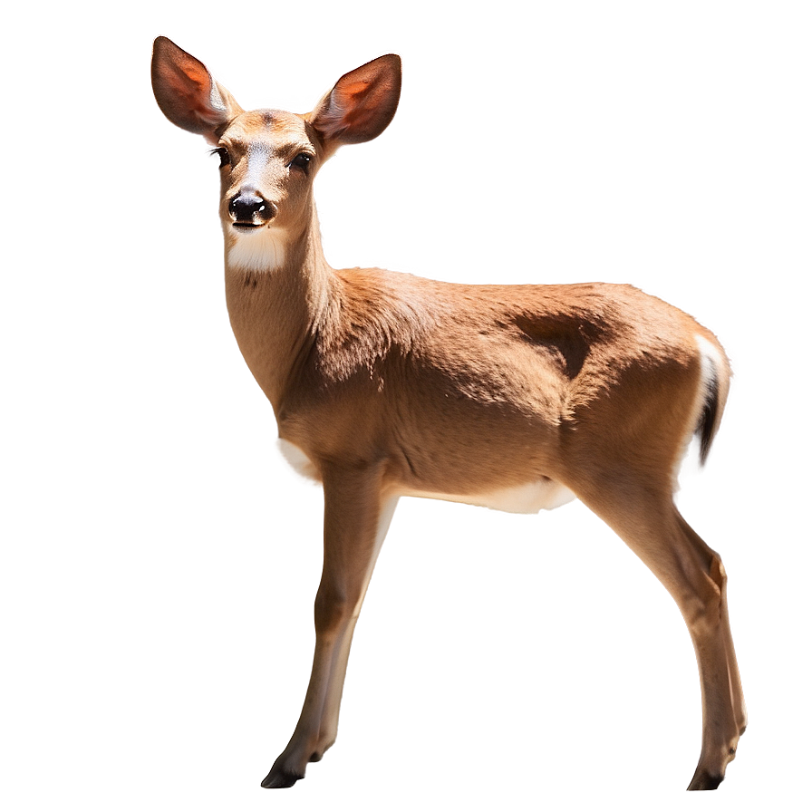 Doe In Sunlit Clearing Png Nii74