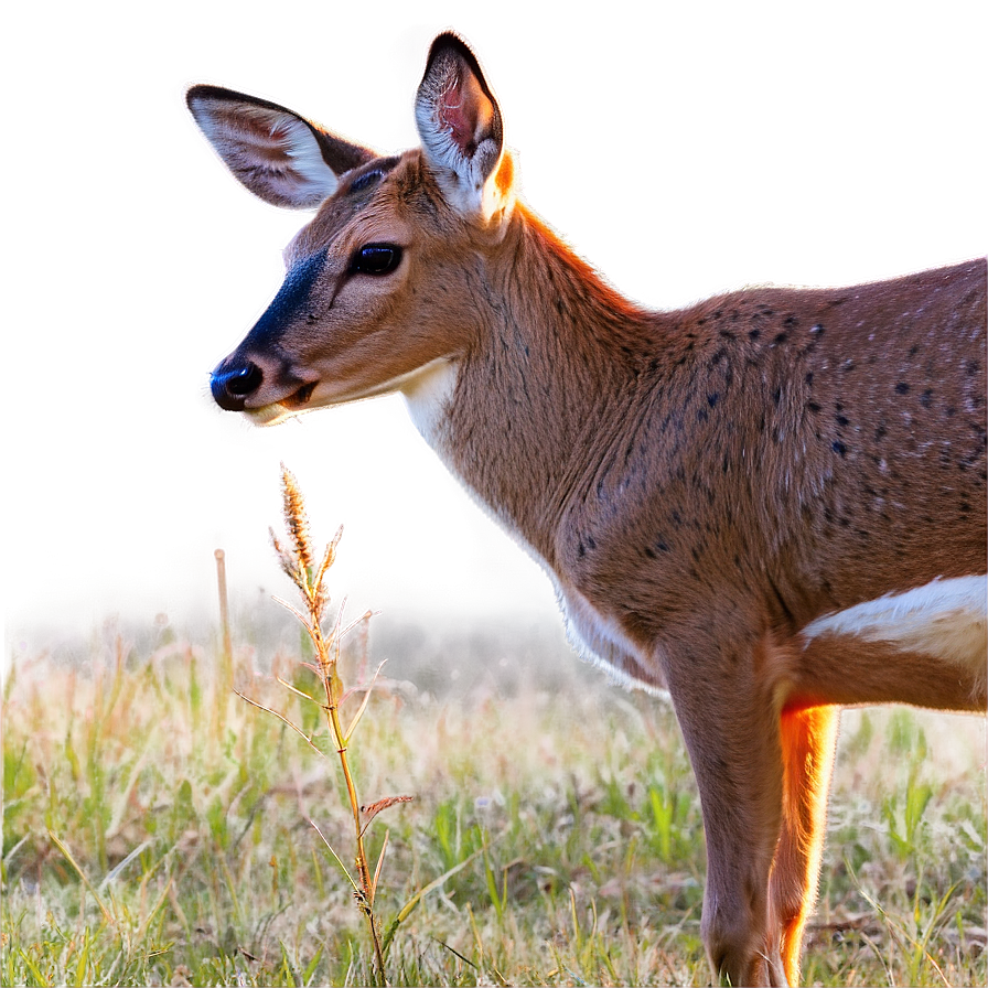 Doe Watching Sunset Png 67