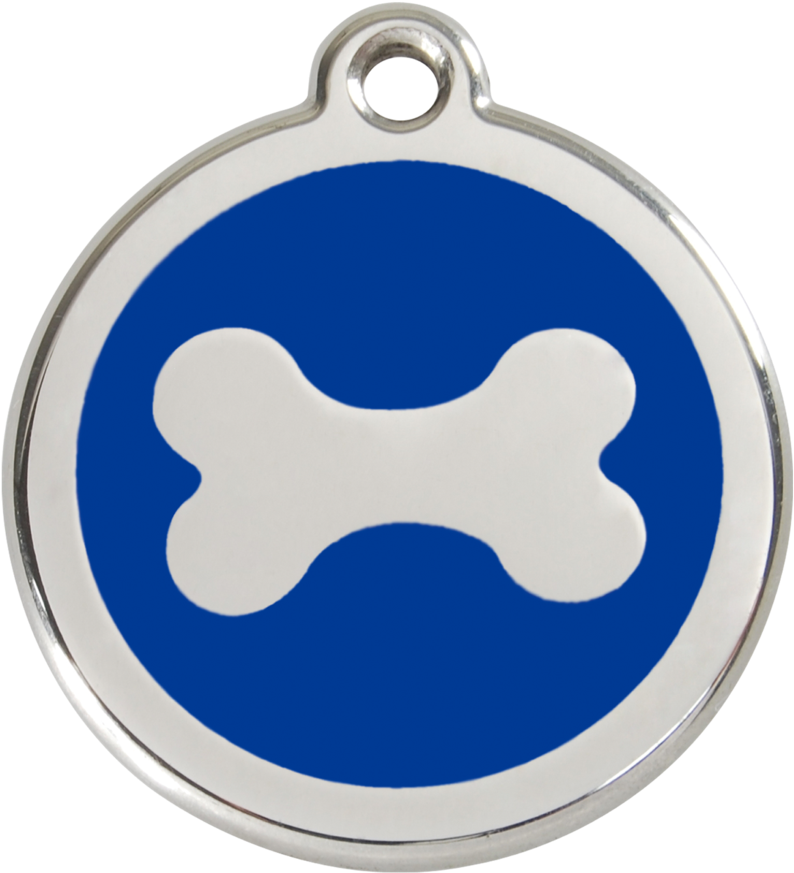 Red Dingo Stainless Steel & Enamel Dog Bone Dog Id - Placas Para Perros Acero Inoxidable, HD Png Download PNG image with a transparent background, free high-resolution download