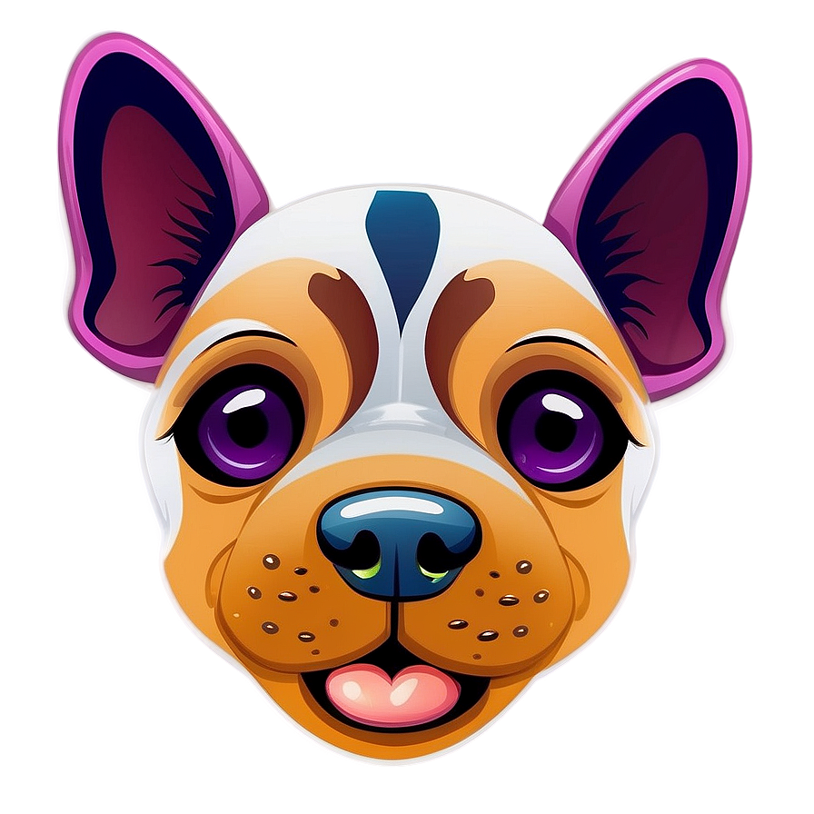 Dog Face In Cartoon Style Png Kxm71