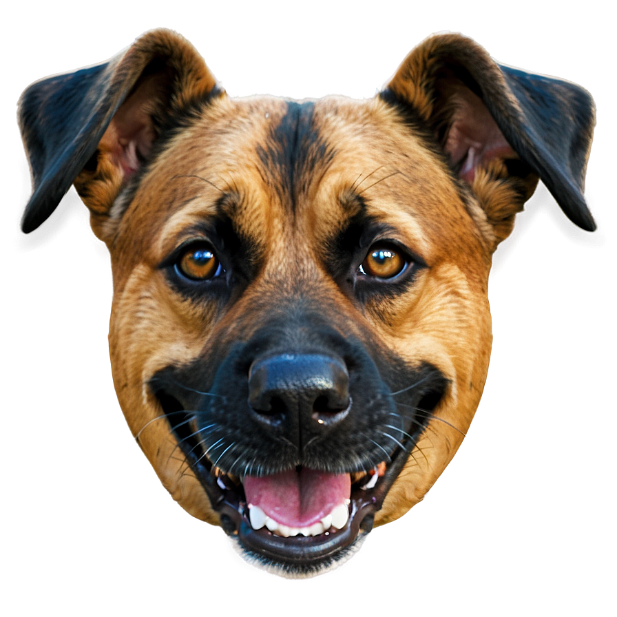 Dog Face In Cartoon Style Png Svs77