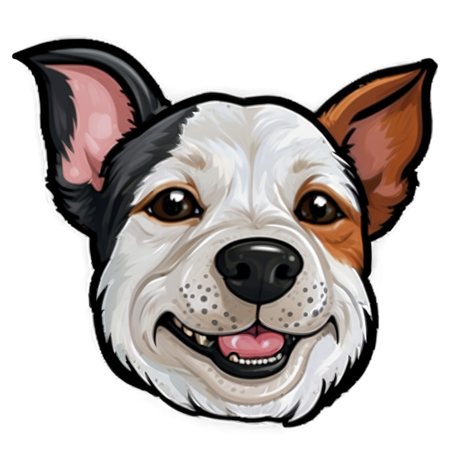 Dog Head Caricature Png 06212024