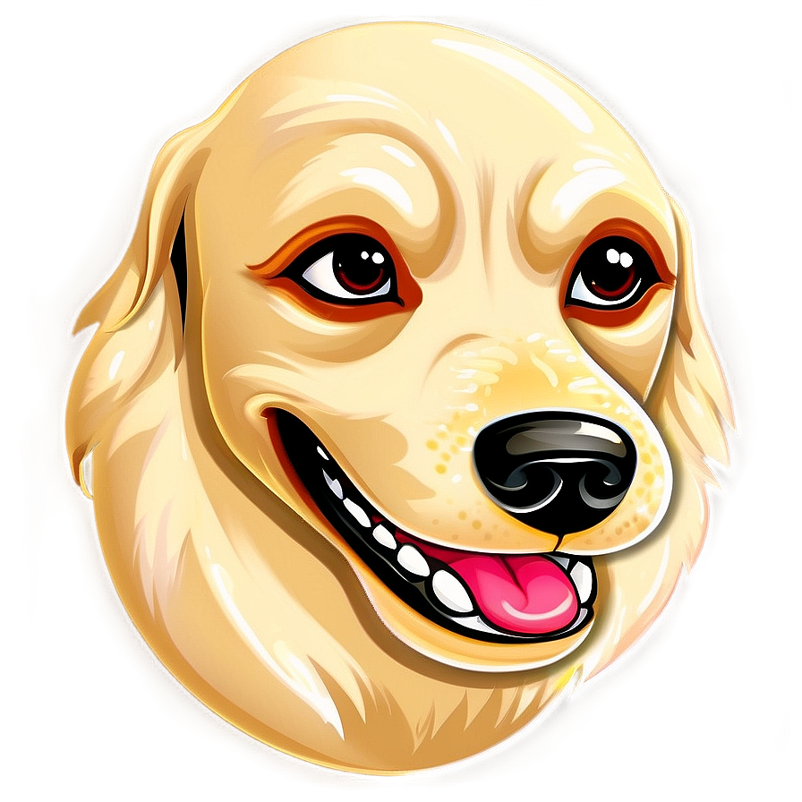 Dog Head Cartoon Style Png Xgb3