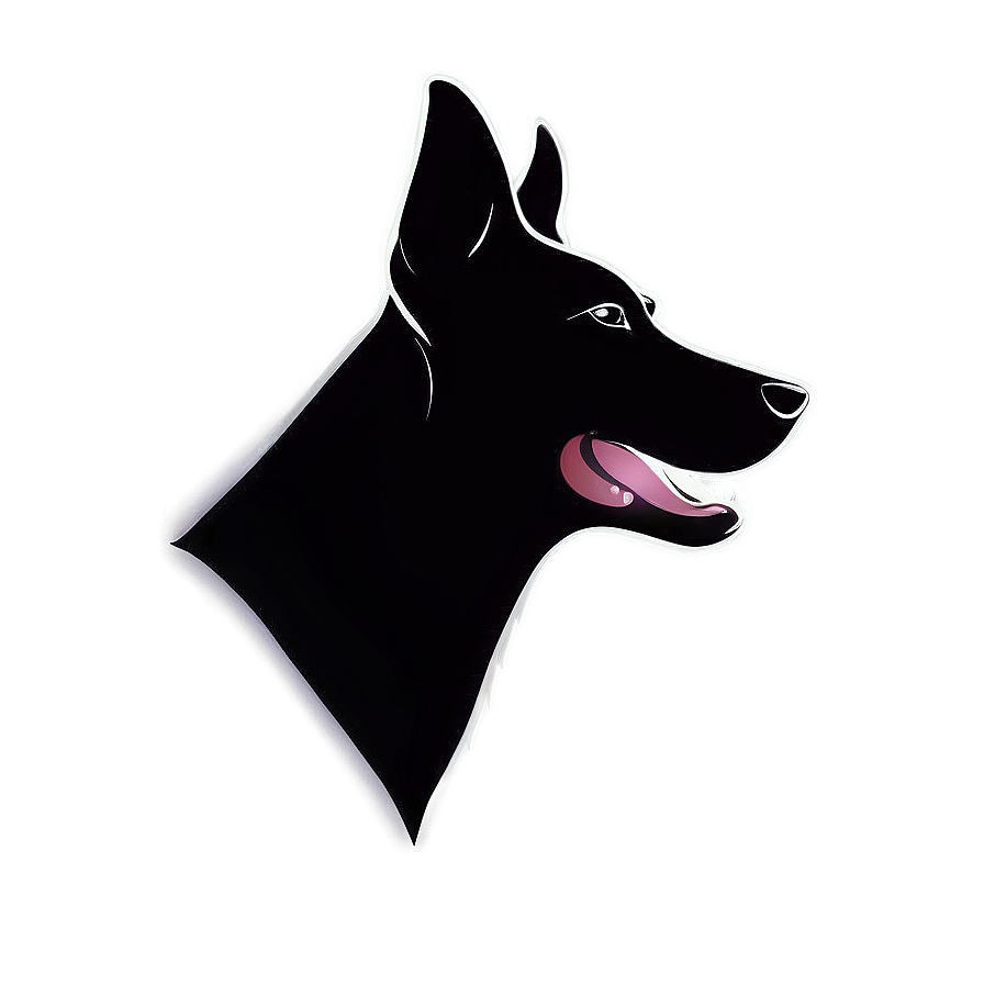 Dog Head Silhouette Clipart Png Iad97