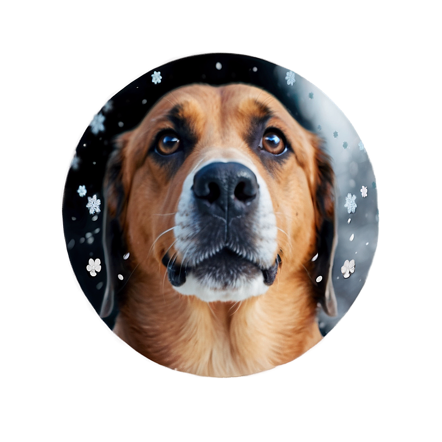 Dog Nose With Snowflakes Png 06272024