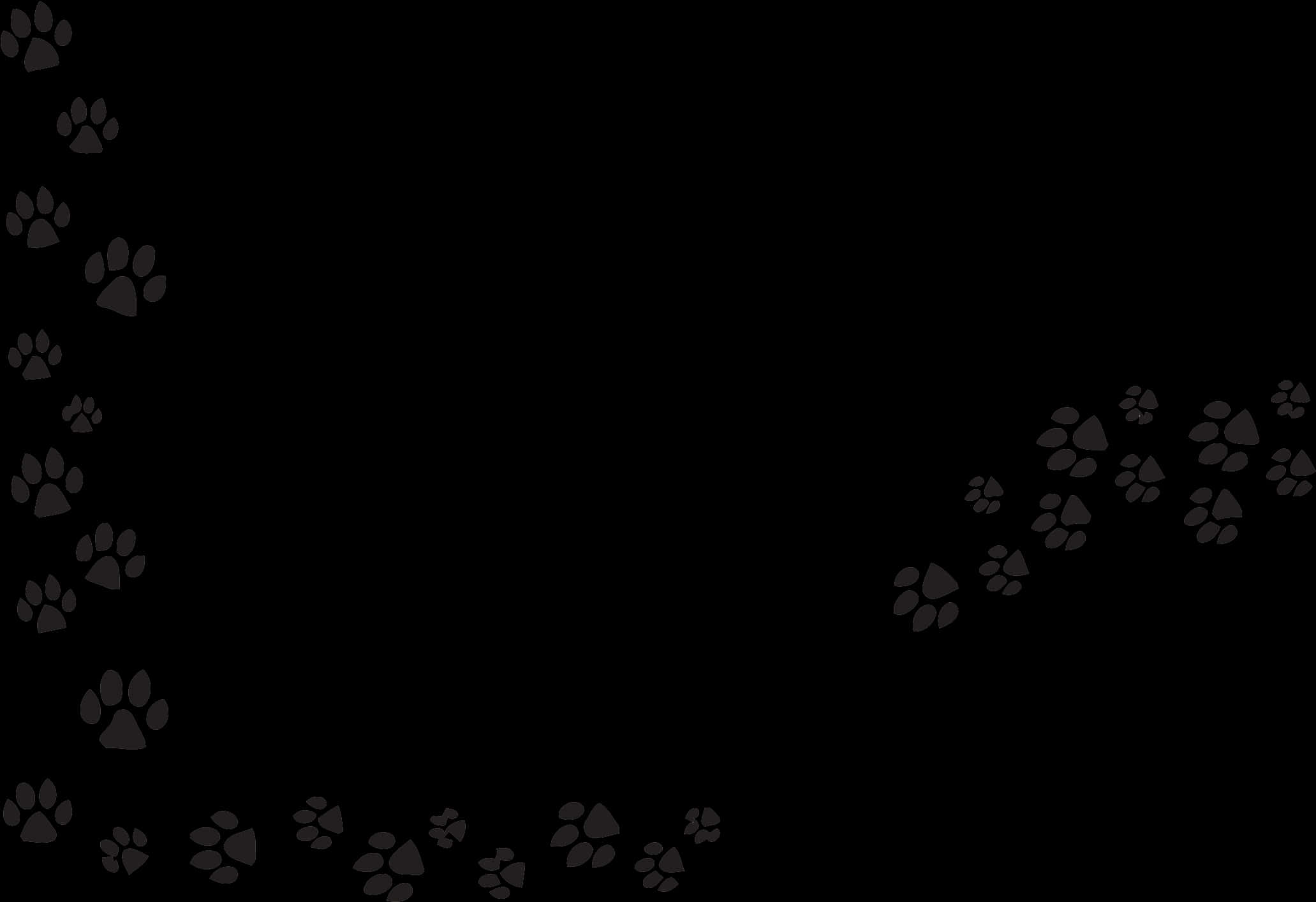 Dog Paw Prints Pattern