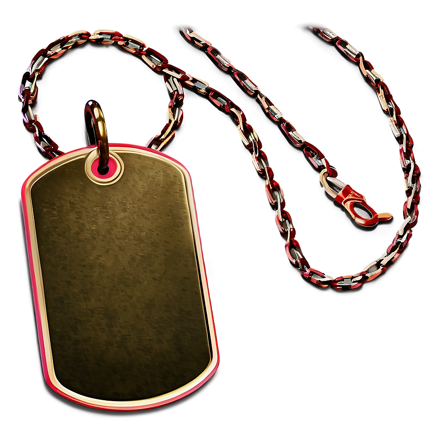 Dog Tag With Chain Png Hsn