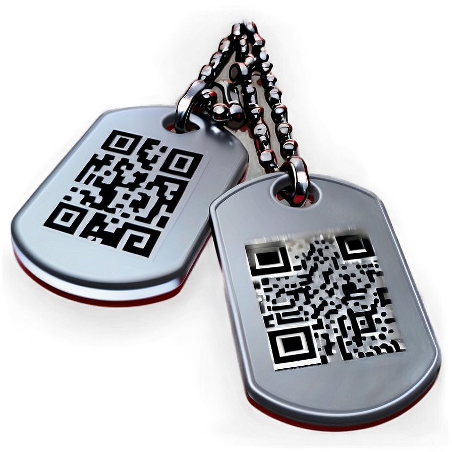 Dog Tags With Qr Code Png Hse48