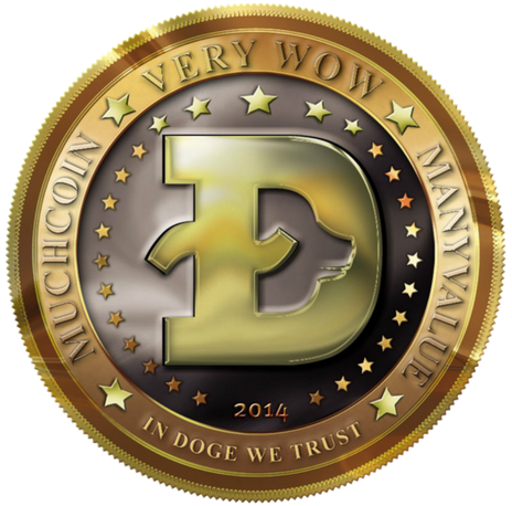 Dogecoin Cryptocurrency Token PNG with transparent background