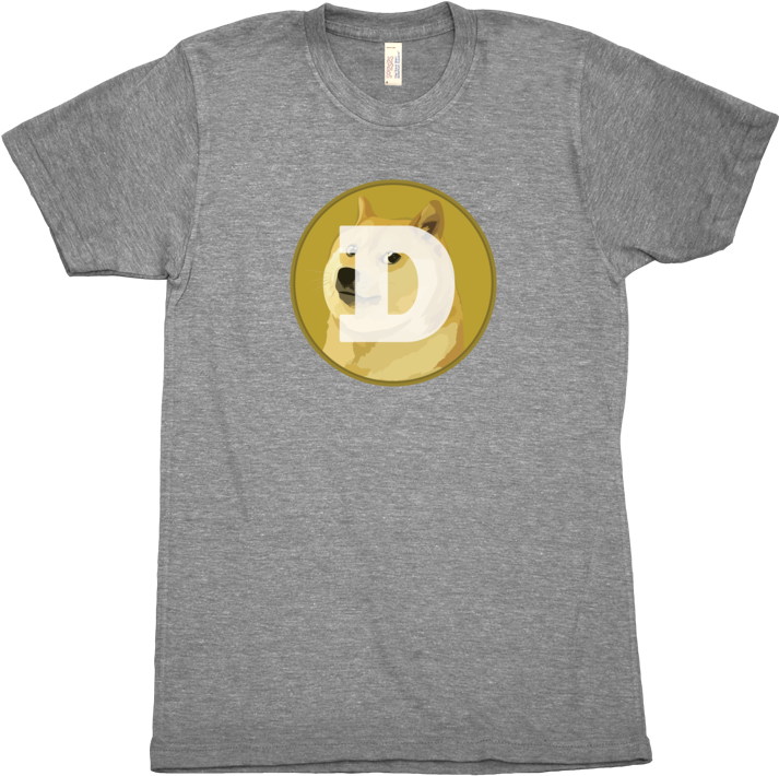 Dogecoin Logo T Shirt PNG with transparent background