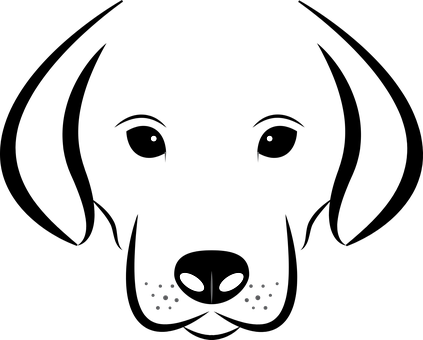 Doginthe Dark Illustration PNG with transparent background