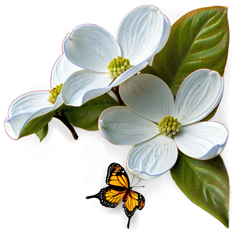 Dogwood And Butterfly Png 67