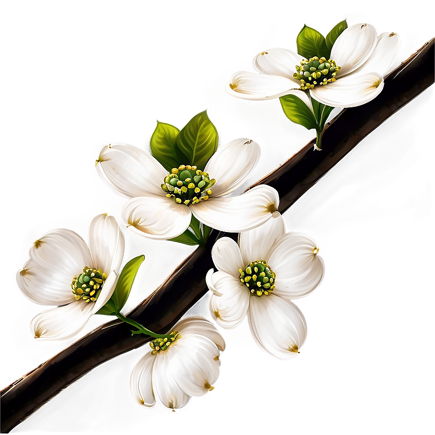 Dogwood On Branch Png Ovp97