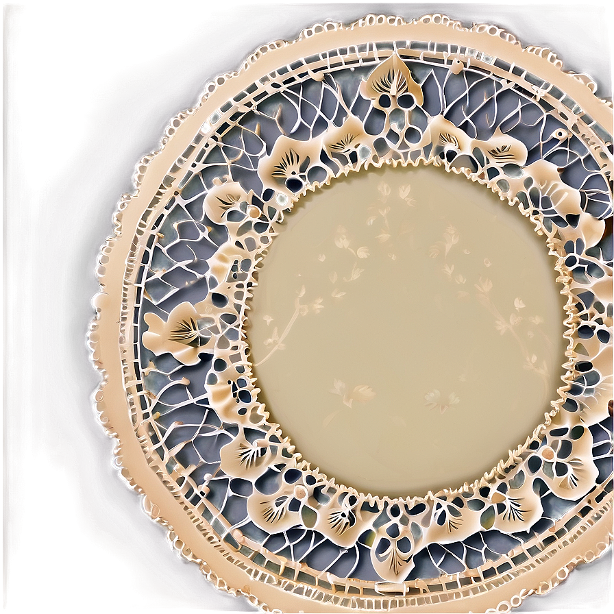 Doily Under Plate Png Nhb